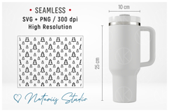 Christmas Trees Pattern - 40oz Tumbler Laser Engraving Product Image 3