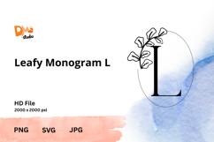 Minimalist Botanical Monogram Product Image 1