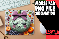 Whimsical Desk Pad Sublimation Ideas, Cute Pumpkin Product Image 1