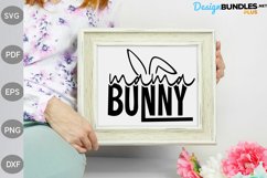 Mama Bunny SVG Cut Files| Easter Bunny SVG Design Product Image 3