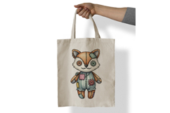 Stitched Fox Doll Button Eyes Halloween Voodoo PNG Cute Product Image 7