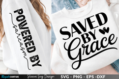 Saved By Grace sleeve svg design, saved by grace svg Product Image 1