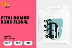 Petal Nomad Boho Floral Monogram Product Image 1