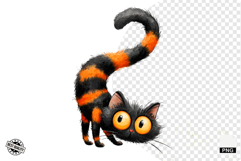 Halloween Black Cat Clipart Product Image 1