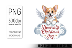 Cute Christmas Dog, Animal Sublimation Clipart PNG Product Image 1