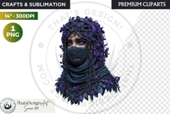 Fantasy Forest Spirit Clipart PNG, Enchanted Nature God Product Image 1