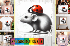 Cheerful Tote Bag Gift Magic PNG, Cute Animals Product Image 1