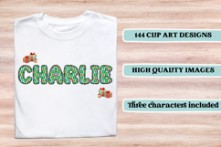 Christmas Alphabet png clipart, christmas letters doodle Product Image 6