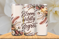 Positive Affirmations 20oz Tumbler wrap Inspirational Quotes Product Image 1