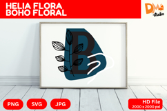 Helia Flora Boho Floral Monogram Product Image 1