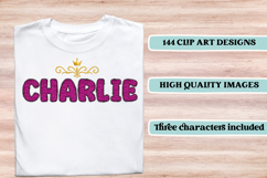 Animal Skin Alphabet png clipart, Texture letters doodle Product Image 6