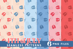 USA 4th of July Hoofs and Hen Prints Seamless Pattern Bundle Product Image 1