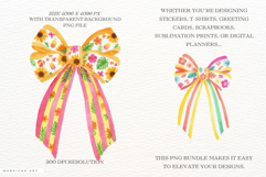 Summer Tropical Bows Clipart Product Image 2