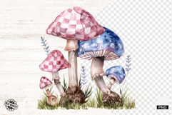 Gingham Mushroom Png - Mushroom Clipart Product Image 1