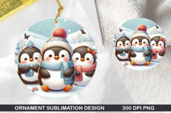 Snowmen Stained Glass Ornament PNG ,Digital Download File Product Image 1