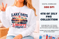 Lake Days &amp; Liberty Nights PNG | Sublimation DTF Product Image 8