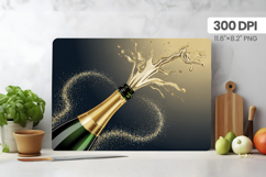 Happy New Year Cutting Board PNG Festive New Year's Eve 2026 Product Image 1