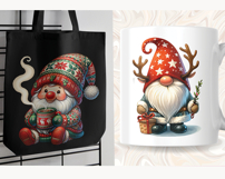 Watercolour Christmas Gnomes Sublimation Bundle Product Image 4
