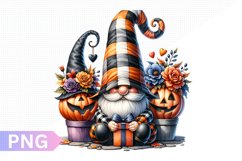 Halloween Gnome Sublimation, Gnome Clipart PNG Product Image 1