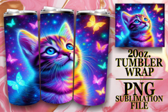 Joyful journeys 20oz tumbler wrap, Cat Product Image 1