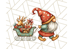 Christmas Gnome Clipart, Holiday Gnomes PNG Illustrations Product Image 4