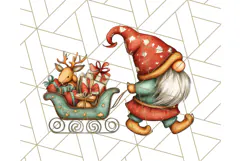 Christmas Gnome Clipart, Holiday Gnomes PNG Illustrations Product Image 4
