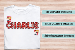 Love Forever Alphabet &amp; Numbers Clipart Set Product Image 6