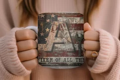 Dad Fixer of All Things Coffee Mug - Sublimation PNG Product Image 5