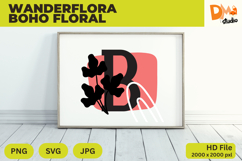 Wanderflora Boho Floral Monogram Product Image 1