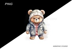 Grumpy Teddy Bear Clipart, Teddy Bear Clipat Product Image 1