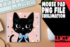 Playful Kitten Mouse Pad Design PNG Product Image 1