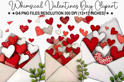Whimsical Valentines Day Clipart Product Image 1