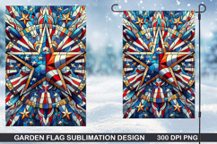 Garden Flag Sublimation|4th of july Garden Flag PNG Product Image 1