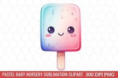 Pastel Baby Nursery Sublimation Clipart Product Image 1