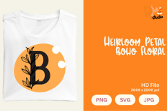 Heirloom Petal Boho Floral Monogram Product Image 1