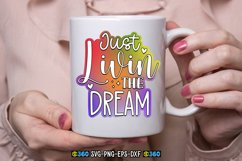 Just livin the dream svg Product Image 3