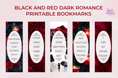 Smut Dark Romance Printable Bookmarks Bundle Gothic PNG Product Image 2