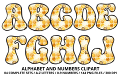 Honey bee Alphabet png clipart, honey bee letters doodle Product Image 2