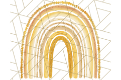 Boho Rainbow PNG Clipart, Earthy Arches &amp; Minimal Shapes Product Image 4