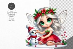 Christmas clipart, Fairy clipart, Winter clipart Product Image 1