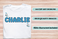 Christmas Alphabet png clipart, christmas letters doodle Product Image 6