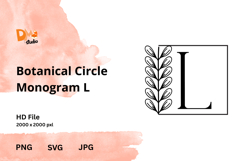 Botanical Circle Monogram Product Image 1