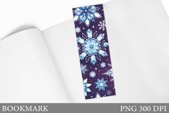 Snowflakes Bookmark Design. Christmas Bookmark Sublimation Product Image 1