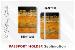 Oil Drum pattern - Passport Holder sublimation. Product Image 3