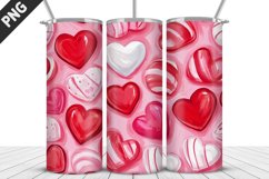 Lovely Hearts Tumbler Design | Valentine&#039;s Day Tumbler Wrap Product Image 4