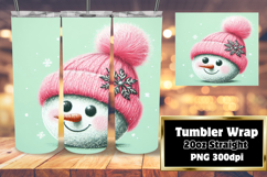 EYE-CATCHING 20oz Tumbler Template , Snowman Product Image 1