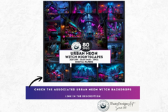 Urban Neon Witches Sublimation Graphics, Cyberpunk PNG Product Image 12