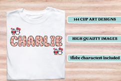 Valentines Day Seamless Patterns, Valentines doodle letters Product Image 7