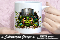 Steampunk Monster Clipart Sublimation PNG Product Image 1