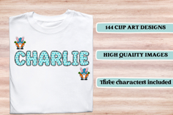 Easter Day Alphabet png clipart, easter day letters doodle Product Image 6